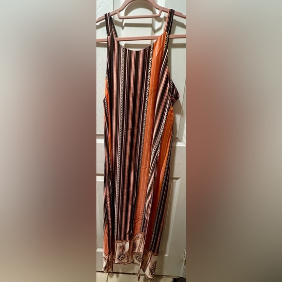 NWT Striped Sleeveless Maxi Dress-Made in Italy-Size M - Picture 4 of 9